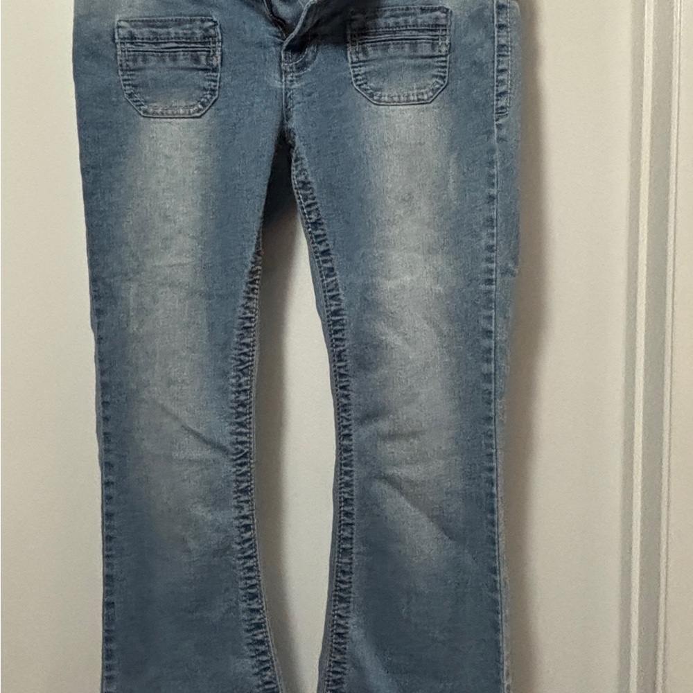 Rue 21 Size 7/8 Women’s Jeans With Stretch W32 L28 Bohemian Gypsy Low Rise